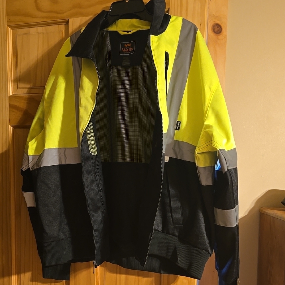 Walls Mens High-Visibility Work Jacket - Picture 3 of 5